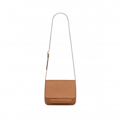 YSL SAINT LAURENT SMALL SATCHEL IN LEATHER 819627BWR0W6309 (21*16*5cm)